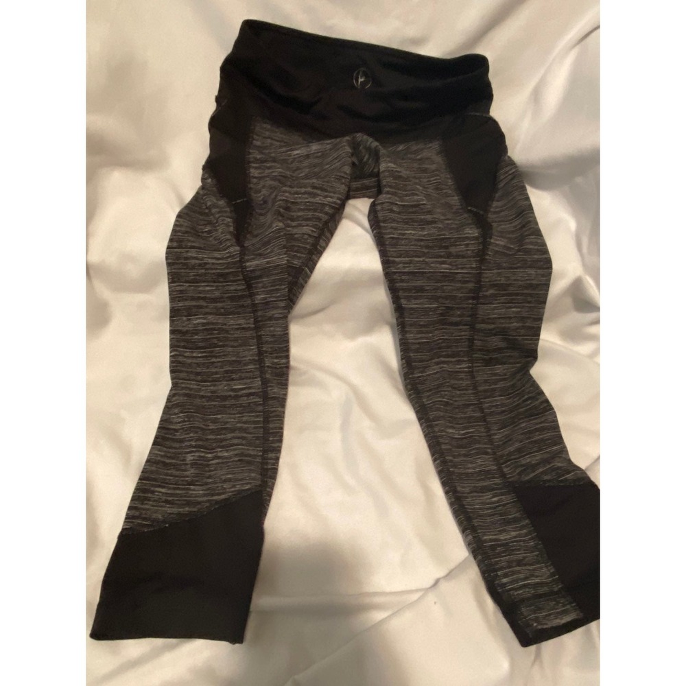 90 Degree By Reflex Active Life Grey Black Space Dye Leggings CW6131 Small
